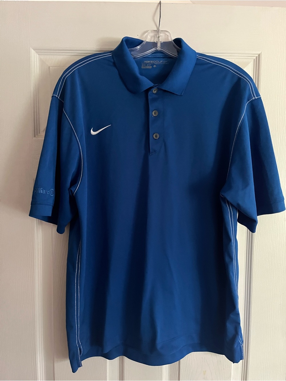 Nike Men’s Royal Blue Polo with White Swoosh
